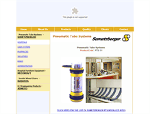 Tablet Screenshot of pneumatictubesystems.in